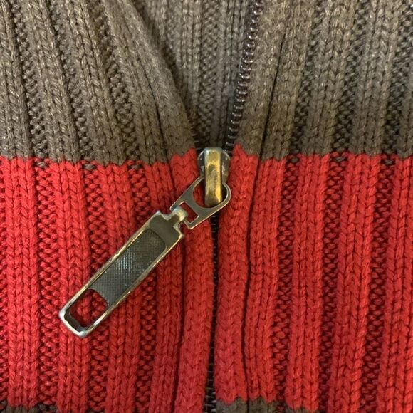 ARIZONA JEAN COMPANY, sweater, full zippered length, large, good cond - Picture 4 of 10